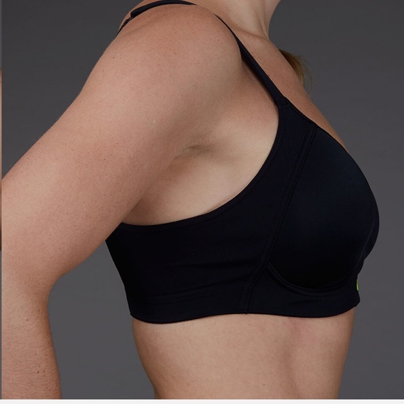 Nike Pro Hero Sports Bra Black 360 Degree High Support 620271 Size 32DD NWT - Picture 2 of 5